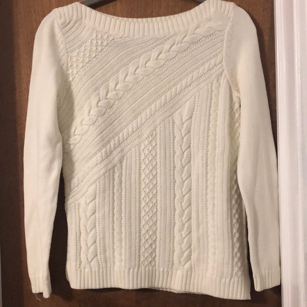 Super cute white sweater